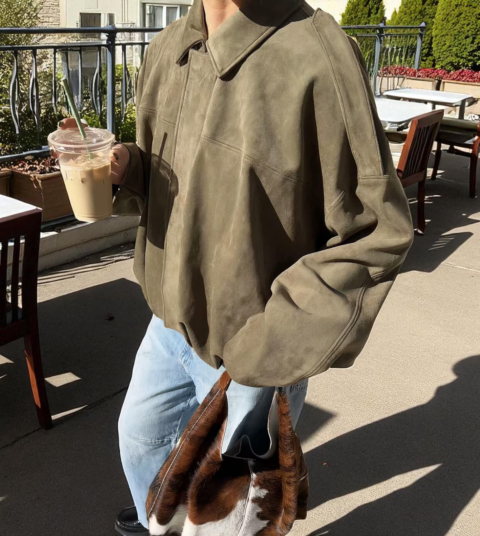 Svenja - Oversized Vintage Bomberjacke