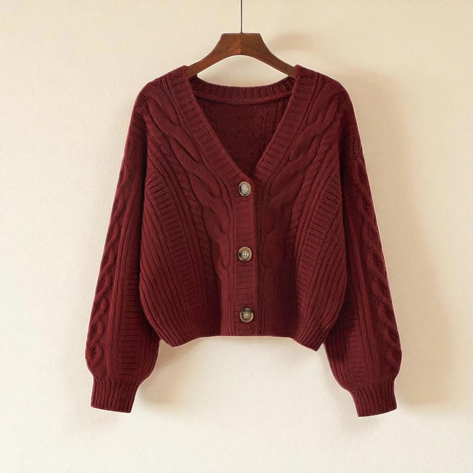 Elisa - Lockere Strickjacke mit Knöpfen